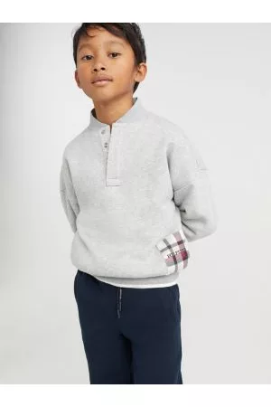 Tommy Hilfiger Drenge Sweatshirts - Essential Check Patch Sweatshirt