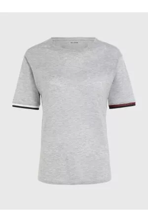 Tommy Hilfiger Kvinder Træning t-shirts - Sport Contrast Tape Relaxed T-Shirt