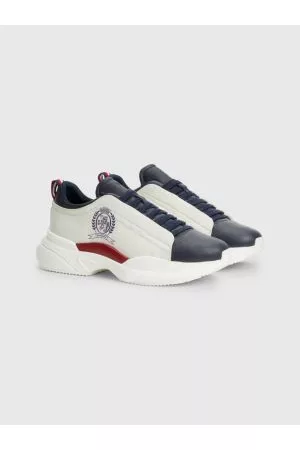 Tommy Hilfiger Mænd Sneakers - Crest Leather Runner Trainers