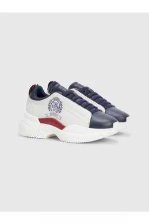 Tommy Hilfiger Kvinder Chunky sneakers - Crest Leather Chunky Fine Cleat Trainers