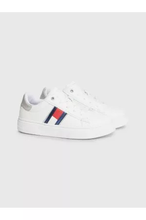 Tommy Hilfiger Piger Sneakers - Flag Lace-Up Trainers