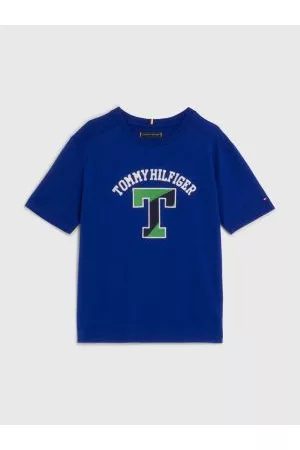 Tommy Hilfiger Drenge Kortærmede - Varsity Logo Organic Cotton T-Shirt