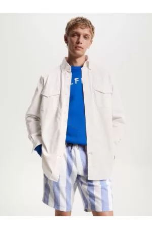 Tommy Hilfiger Mænd Langærmede skjorter - Premium Garment Dyed Archive Fit Overshirt