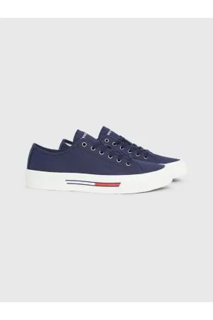 Tommy Hilfiger Mænd Sneakers - Canvas Signature Detail Trainers