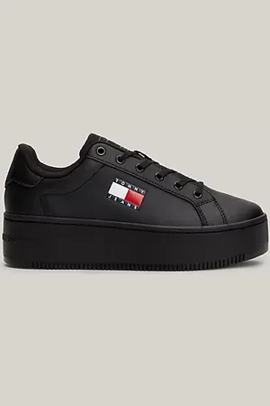 Tommy Hilfiger Leather Platform Trainers