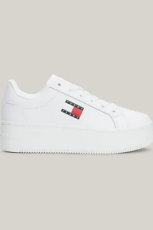Tommy Hilfiger Leather Platform Trainers