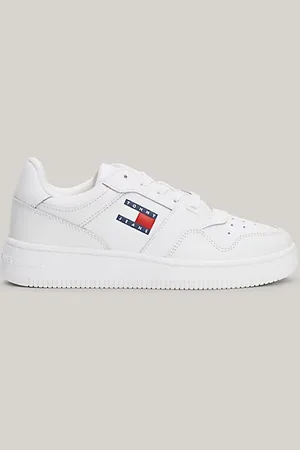 Tommy Hilfiger Retro Leather Basketball Trainers