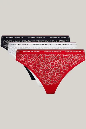 Tommy Hilfiger 3-Pack Premium Essential Floral Lace Thongs