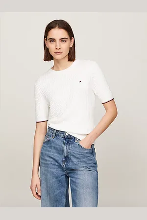 Tommy Hilfiger Cable Knit Short Sleeve Jumper