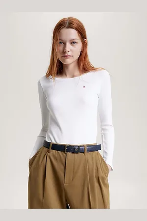 Tommy Hilfiger Ribbed Long Sleeve Slim T-Shirt