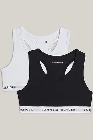 Tommy Hilfiger 2-Pack Signature Racerback Unpadded Bralettes
