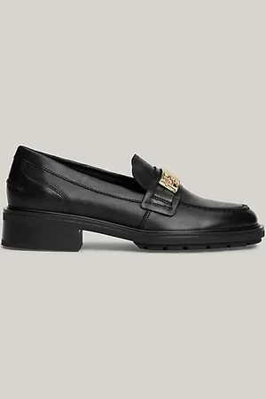 Tommy Hilfiger TH Monogram Leather Loafers