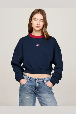 Tommy Hilfiger Tommy Badge Relaxed Cropped Sweatshirt