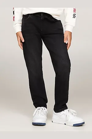 Tommy Hilfiger Black Faded Straight Jeans