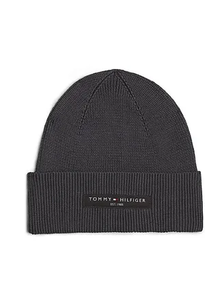 Tommy Hilfiger Logo Patch Turn-Up Beanie