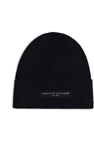 Tommy Hilfiger Logo Patch Turn-Up Beanie