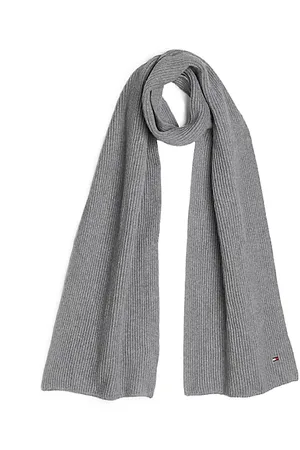 Tommy Hilfiger Hilfiger Flag Embroidery Scarf with Cashmere