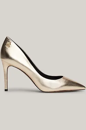 Tommy Hilfiger Leather Metallic Pointed Heels