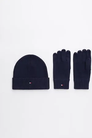 Tommy Hilfiger Beanie And Gloves With Cashmere Set