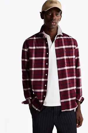 Tommy Hilfiger Brushed Shadow Check Regular Fit Shirt