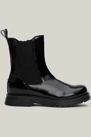 Tommy Hilfiger Patent Chelsea Boots