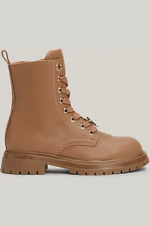 Tommy Hilfiger Leather Lace-Up Ankle Boots