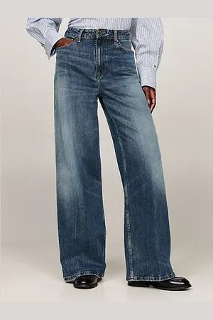 Tommy Hilfiger High Rise Wide Leg Jeans