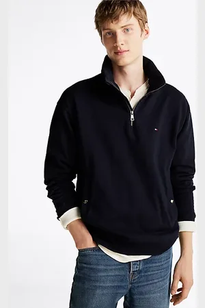 Tommy Hilfiger Half-Zip Stand-Up Collar Sweatshirt