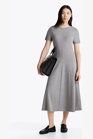 Tommy Hilfiger Midi Fit And Flare Dress