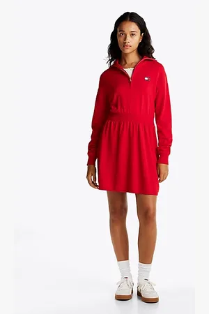 Tommy Hilfiger Fit And Flare Mini Jumper Dress