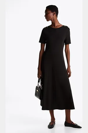Tommy Hilfiger Midi Fit And Flare Dress