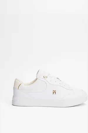 Tommy Hilfiger Leather TH Monogram Court Trainers