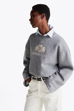 Tommy Hilfiger Logo Embroidery Wide Sleeve Sweatshirt
