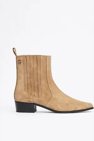 Tommy Hilfiger Suede Cowboy Chelsea Boots