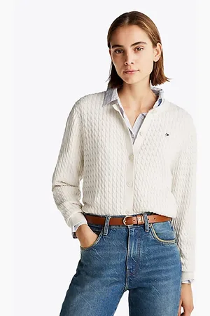Tommy Hilfiger Cable Knit Crew Neck Cardigan