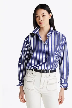 Tommy Hilfiger Oversized Fit Stripe Shirt