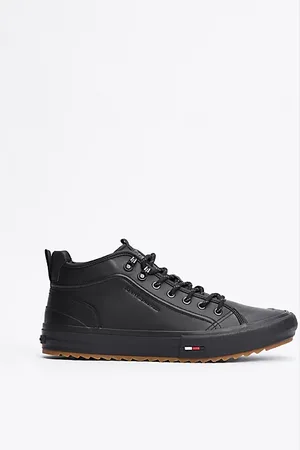 Tommy Hilfiger Leather Cleat Mid-Top Trainers