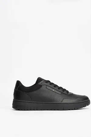 Tommy Hilfiger Mixed Texture Basketball Trainers