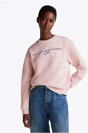 Tommy Hilfiger Logo Crew Neck Fleece Sweatshirt