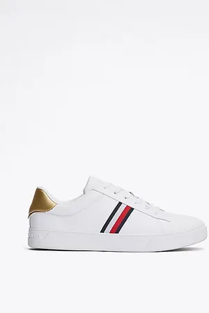 Tommy Hilfiger Leather Signature Tape Court Trainers