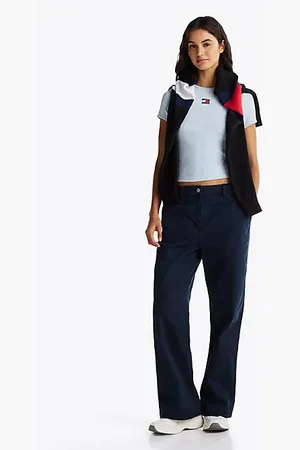 Tommy Hilfiger Mia Mid Rise Relaxed Straight Trousers