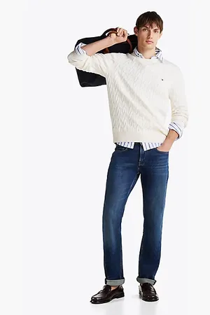 Tommy Hilfiger Denton Whiskered Straight Leg Jeans