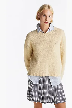 Tommy Hilfiger Textured Knit Button Shoulder Jumper