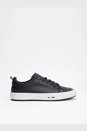 Tommy Hilfiger Leather Serrated Trainers