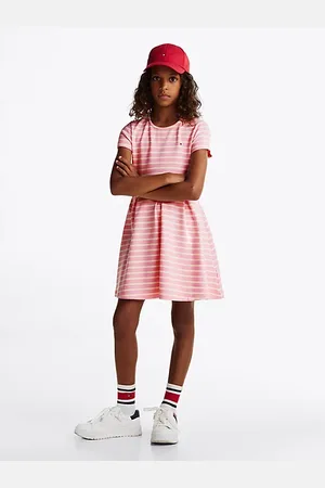 Tommy Hilfiger Stripe Fit And Flare Skater Dress