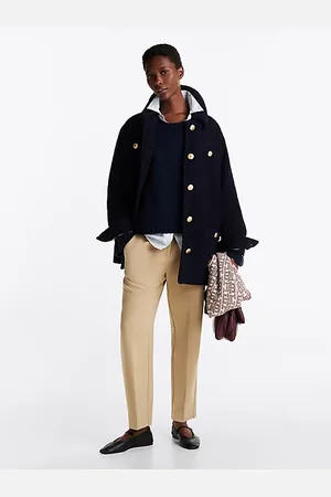 Tommy Hilfiger Slim Fit Straight Cropped Trousers
