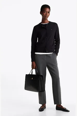 Tommy Hilfiger Slim Fit Straight Cropped Trousers