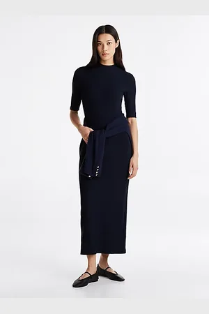 Tommy Hilfiger Ribbed Slim Midi Bodycon Dress