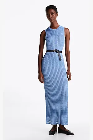 Tommy Hilfiger Slim Maxi Cable Knit Dress