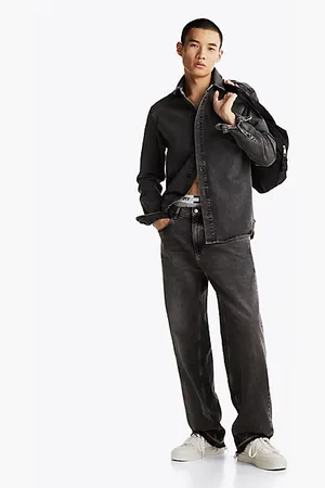Tommy Hilfiger Raw Hem Faded Straight Jeans